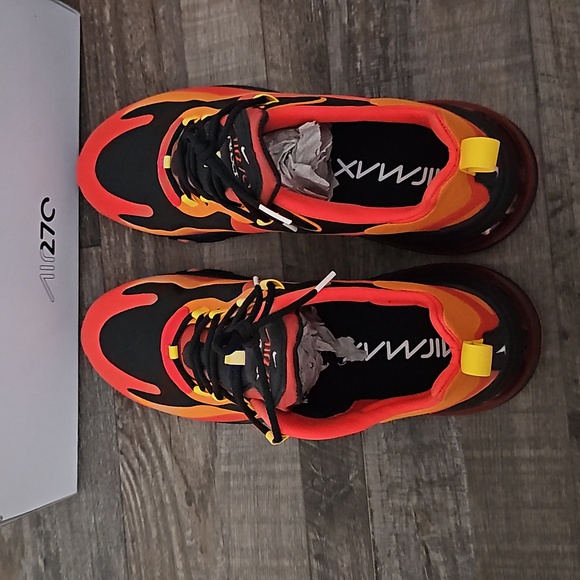 Airmax 270 React 11.5 red black and yellow - Picture 2 of 5